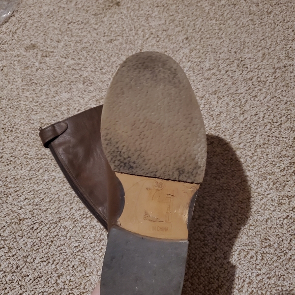 π’ Like new Brown faux leather riding inspired boots from browns! - Picture 9 of 14